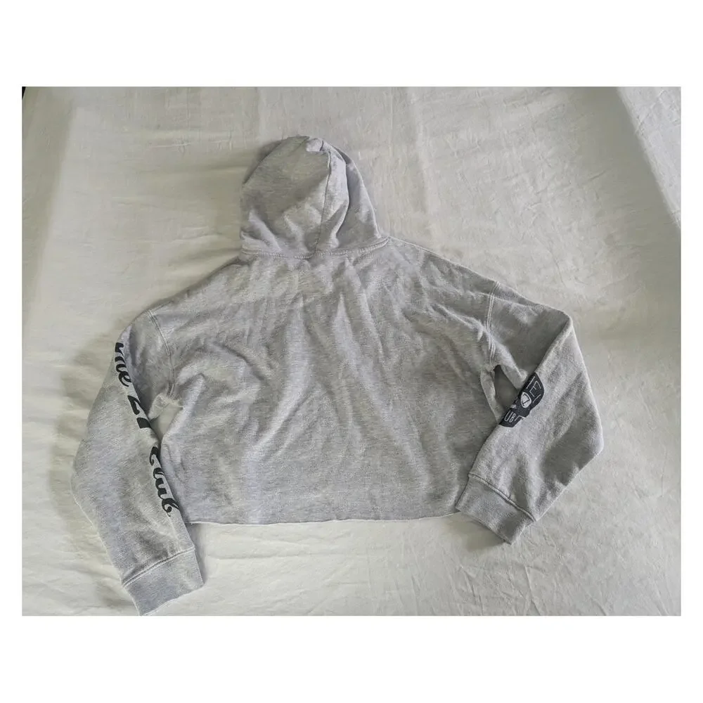 Machine Gun Kelly MGK Hoodie Size L 27 Club Coffee Official Merch Cropped Grey